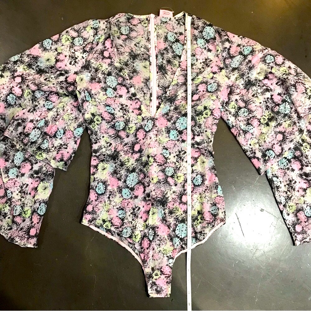 Agent Provocateur - Silk Floral “Marylou” Bodysuit - Size 6 - Picture 9 of 15